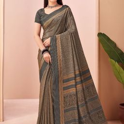 DIVASTRI Paisley Printed Designer Saree-image-2