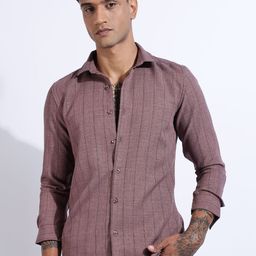 THE BEETEL HOUSE Men Air Like Linen Stripes Regular Slim Fit Casual Shirt-image-97