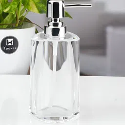 Kookee Transparent Abstract Plastic Soap Dispenser image 1
