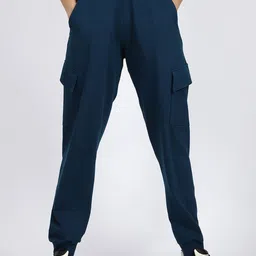 KLOTHFIT Women Baggy Fit Low-Rise Cotton Joggers-image-55