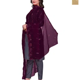 Kemza Pack Of 2 Geometric Embroidered Organza Dupatta With Sequinned-picture-22