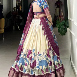 Aika Printed Ready to Wear Lehenga & Unstitched Blouse With Dupatta image 2