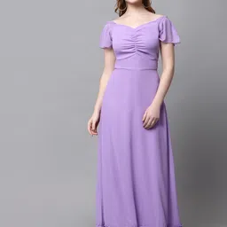 BAESD Women Off-Shoulder Smocked Tiered Fit and Flare Maxi Dress-image-68
