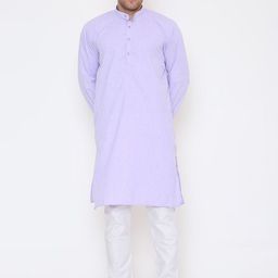 Maharaja Men Solid Kurta with Trousers-image-23