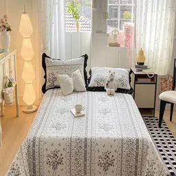 JC HOME 3-Pcs Printed 162 GSM Double King Bed Cover-picture-44