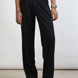 FREAKINS Men Straight Fit Pleated Trousers-picture-39
