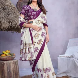 Lookmark Ethnic Motifs Art Silk Bhagalpuri Saree-picture-33