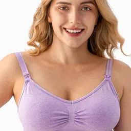 BRACHY Women Plus Sizes Full Coverage Removable Padding Maternity Bra-47
