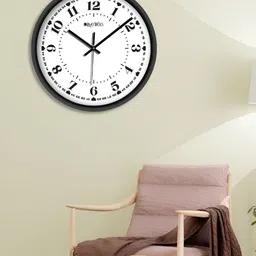 OLIVE TREE Black & White Contemporary Wall Clock-2