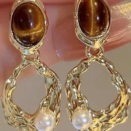 Anouk Women Geometric Drop Earrings-25