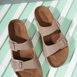 MOZAFIA Women Open Toe Flats with Buckles-picture-13