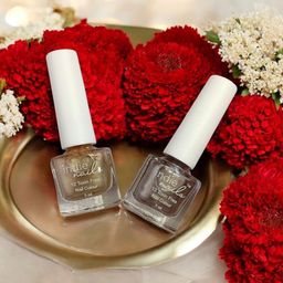 Indie Nail Set Of 4 Long Lasting Glossy Nail Polish With Mini Filer & Potli - 5 ml Each-6