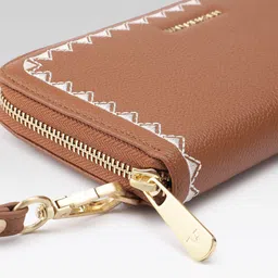 Van Heusen Women Printed Zip Around Wallet with Wrist Loop image 2