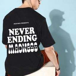 Mast & Harbour Men Printed Drop-Shoulder Sleeves Bio Finish Pockets T-shirt-image-83