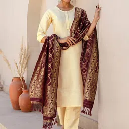 SANISA Women Regular Gotta Patti Kurta with Trousers & With Dupatta-picture-18