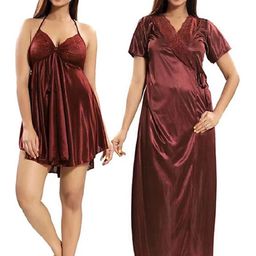 UWNAQA Maxi Wrap Nightdress-image-98