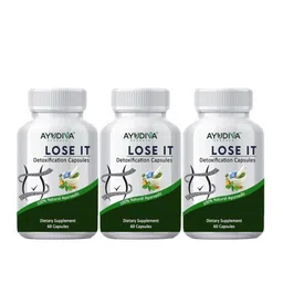 AYUDIVA HERBALS Set Of 3 Lose It Detox Capsules- 60 Capsules Each-image-18
