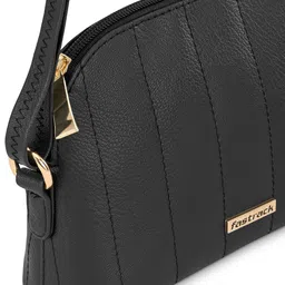 Fastrack Textured Structured Sling Bag With Quilted image 5