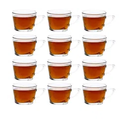 Somil Clear Glass Coffee & Tea Cup / Mug (170 Ml), Enjoy Your Drink in Style8.5 X 11.5 X 6.7 Cm, Pack of 12-image-44
