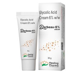 Healing Pharma Derbeau Glycolic Acid Cream 6% W/W- 30g-6