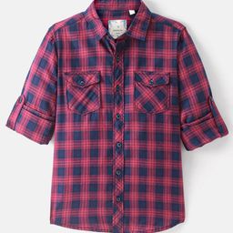 Infinity Boys Opaque Checked Casual Shirt-image-79