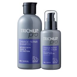 TRICHUP Set Of 2 Damage Repair Shampoo - 300 ml With Serum - 100 ml-47