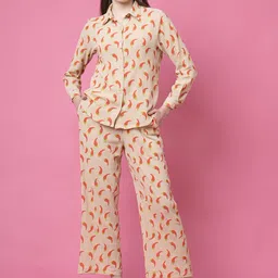 PRETTY LOVING THING Printed Long Sleeves Pure Cotton Shirt With Trouser-picture-27