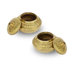 POSHIFY Brass Sindoor Case Pooja Essentials- Pack Of 2-image-28