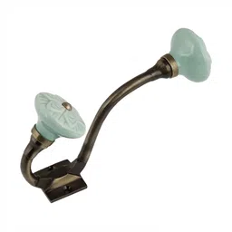 IndianShelf Green Ceramic Wheel Wall Hooks Door Hanger-image-85