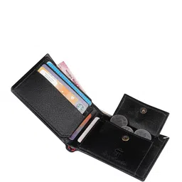 TEMIER Men Canvas Three Fold Wallet image 2