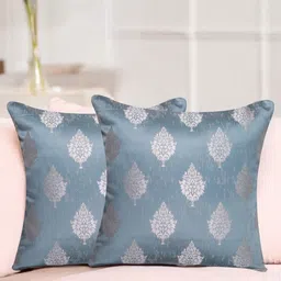 Vendola Grey Set of 2 Square Cushion Covers-26