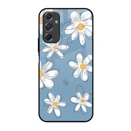 QRIOH Floral Printed Sleek & Lightweight Silicone Samsung Galaxy F34 5G Glass Back Case-image-88