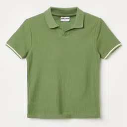 Fame Forever by Lifestyle Boys Self Design Polo Collar Pure Cotton T-shirt-image-85