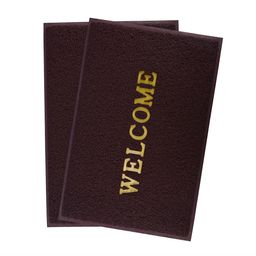 Kuber Industries Pack of 2 Maroon Rubber Doormats-84