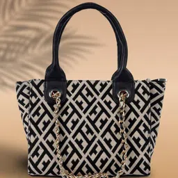LIKE STYLE Ethnic Motifs Textured Structured Shoulder Bag image 3