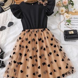 BAESD Polka Dot Print Cold-Shoulder Fit & Flare Dress-image-13