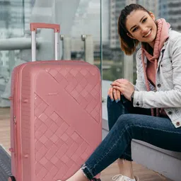 Polo Class Set Of 2 Textured Hard Sided Trolley Suitcase with Vanity-5