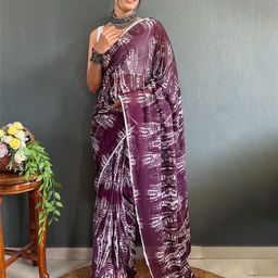 Moda Rapido Tie and Dye Embroidered Pure Georgette Ready to Wear Saree-image-75