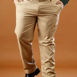 Muffynn Men Relaxed Straight Leg Straight Fit Formal Trousers Plus Size-picture-15