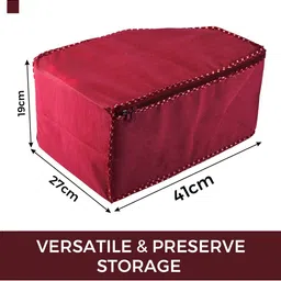 Kuber Industries Maroon Set of 4 Regular Multi-Utility Organisers image 5