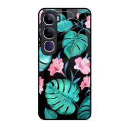 QRIOH Unisex Floral Printed Vivo Y300 5G Glass Back Case-picture-40