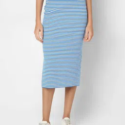 Vero Moda Women Striped Pencil Midi Skirt-picture-35
