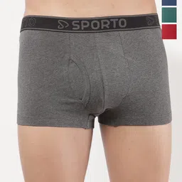 Sporto by Macho Pack Of 4 Short Trunks Sprto_M1022-A1-Dnm1-Prt1-R1-L-picture-7