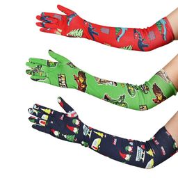 LOOM LEGACY Set Of 3 Patterned Cotton Sun Protective and Breathable Sport Gloves-21