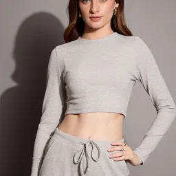 SASSAFRAS BASICS Cotton Crop Top-image-24