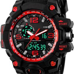 Otage Men Dial & Wrap Around Straps Analogue and Digital Chronograph Watch Otg-1155-Red image 3