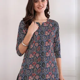 Women Printed Regular Straight Kurti Pack Of-1-51