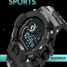 Hala Men Solid Round Tang Regular Digital Watch-LED-G90 image 2