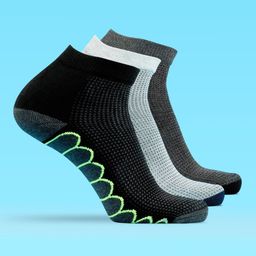 LUX MOZZE Men Pack Of 3 Cotton Ultra Soft Stretchable Ankle Length Socks-picture-11