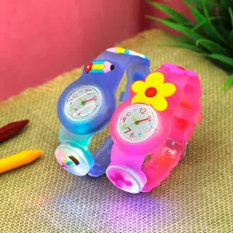 Stoln Girls Pack of 2 Round Dial & LED Light Analogue Watch 25-25-18714-2-B-image-17